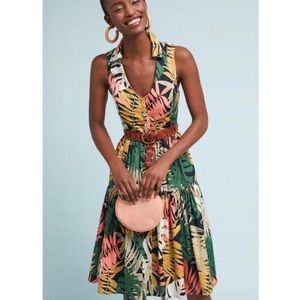 Anthropologie Eri + Ali Foliage Dress